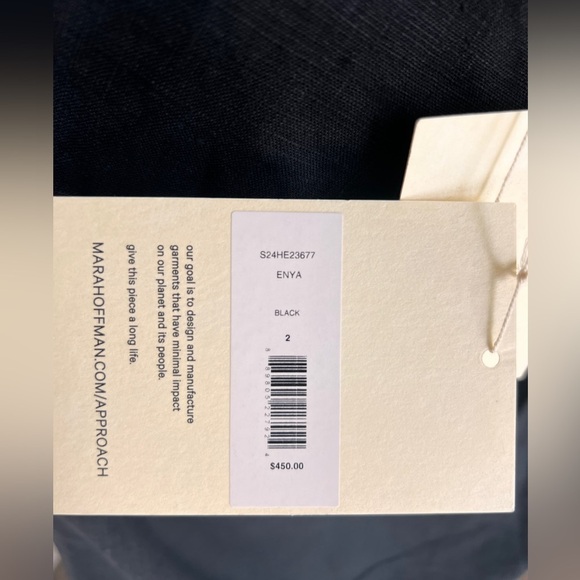 Mara Hoffman Enya One-Shoulder Hemp Maxi Dress - size 2 - NWT - Vacation cruise - Picture 10 of 12